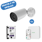 Ajax Systems Bulletcamset (4×) + Recorder - Inclusief Gratis 2TB opslag